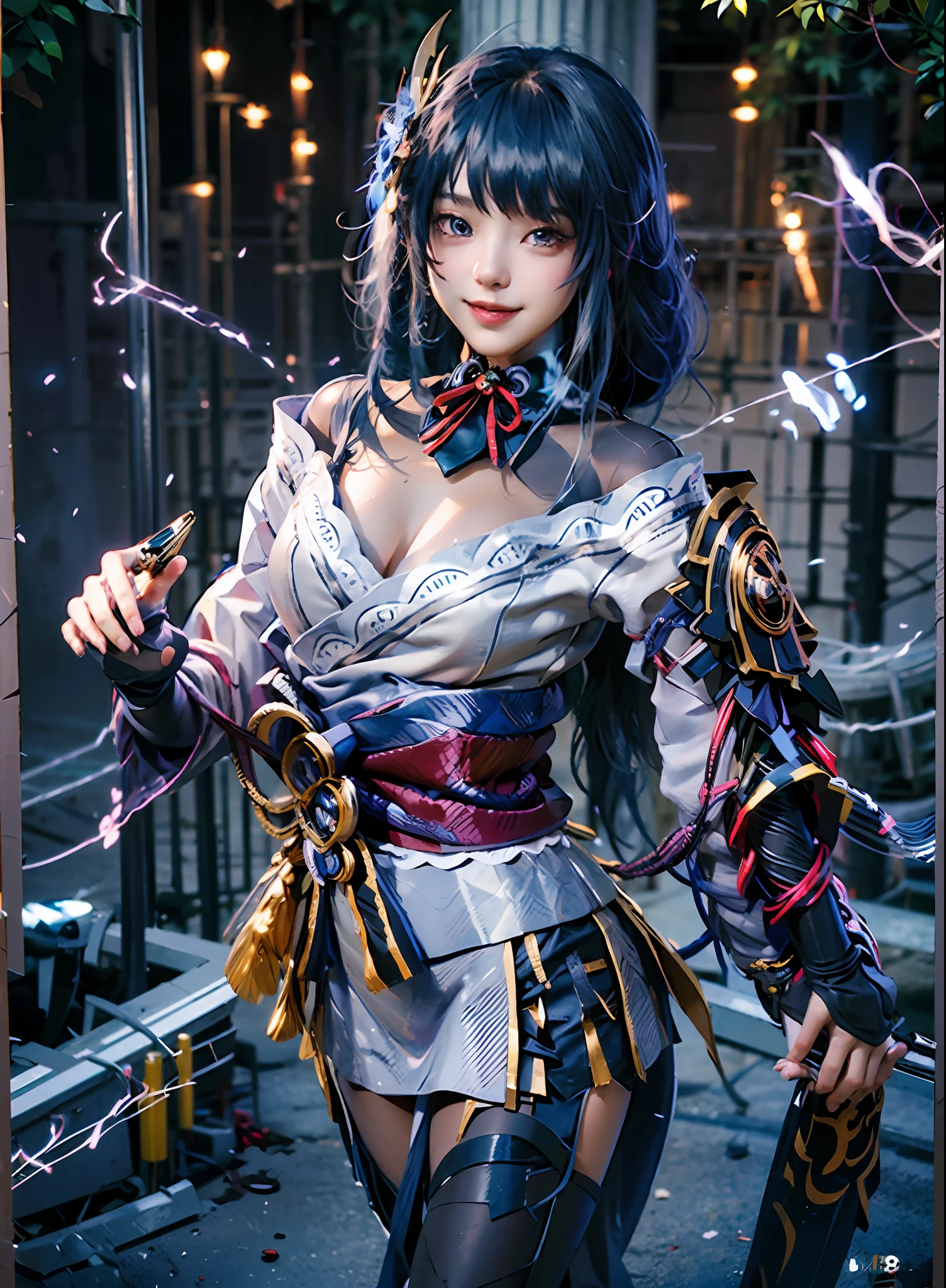 (Best Quality, Girl, Smile, Sexy Body, Official Art), Unity 8K wallpapers, very detailed, beautiful and aesthetic, professional lighting, (AF-S nikkor 58mm f/shot 1.4G lens, super shadow),