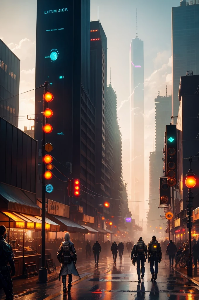 Dystopian, [sci-fi], High Detail RAW color Photo, full Shot of (cute female arterial intelligence, wearing see-through white chemise), outdoors, standing, long hair, toned physique, large ass, (pale skin), perfect face, (cybernetic implants:1.2), (augmentations), (cyborg:1.1), (detailed skin, diffused skin pores), silicone, metal, (highly detailed, fine details, intricate), (lens flare:0.5), (bloom:0.5), smog, dust, (badlands:0.8), (observitory:0.7), raytracing, specular lighting, shallow depth of field, photographed on a Sony Alpha 1, EF 85mm lens, f/2.8, hard focus, smooth, cinematic film still, [Cyberpunk:Orwelian:12]
(ultimate phtoreal Concept Art), cyberpunk environment:1.2, ([cyberpunk : fantasy : 25]), fantasy punk, asian punk, steam punk, 3D, space, sci-fi, vector, enviroment, cyberpunk, space station, fantasy town street on background, city lights background,