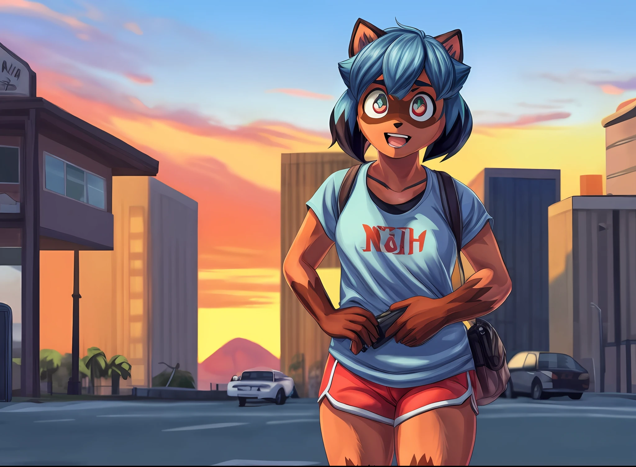 Michiru Kagemori in a GTA 5 loading screen