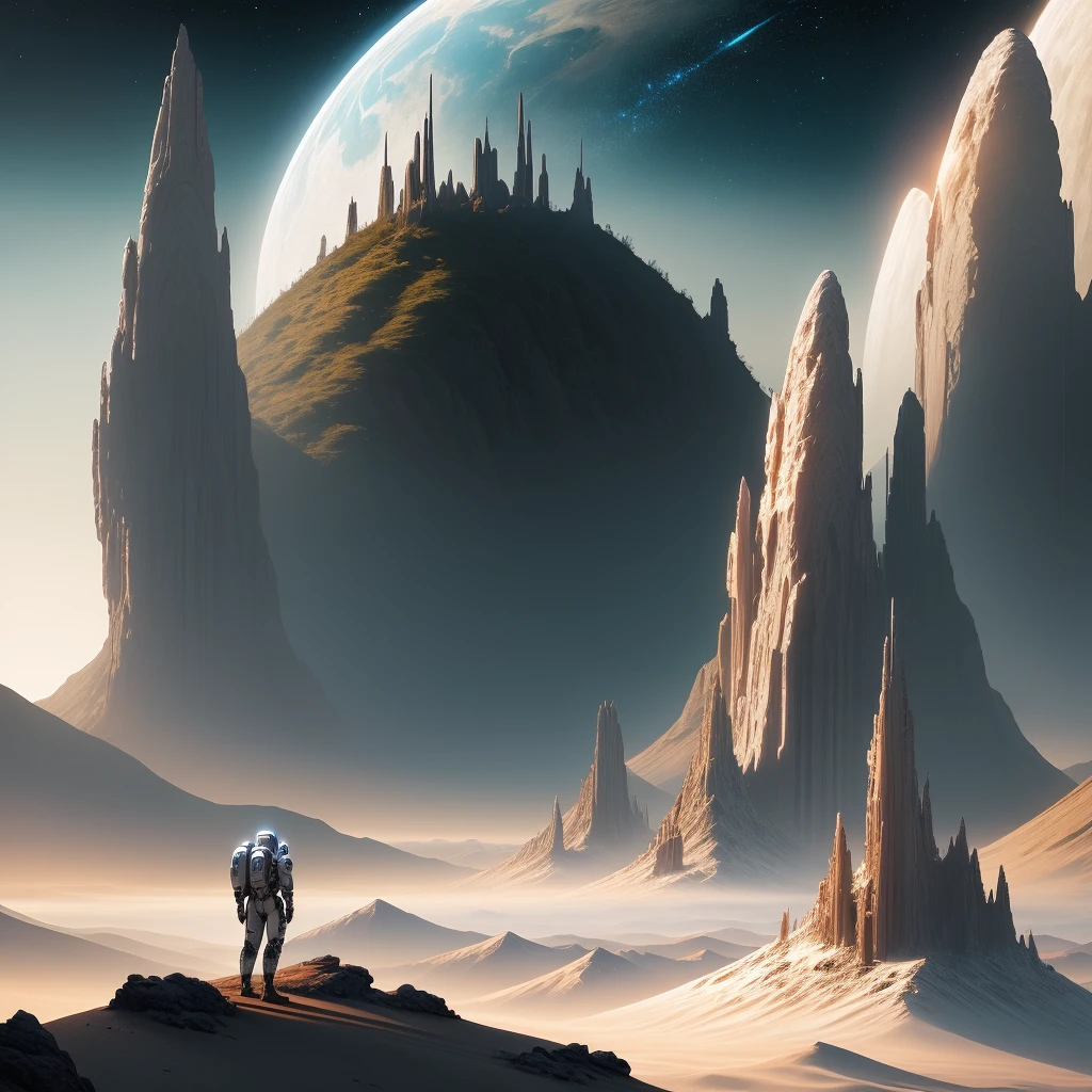 Epic beautiful space sci-fi, background