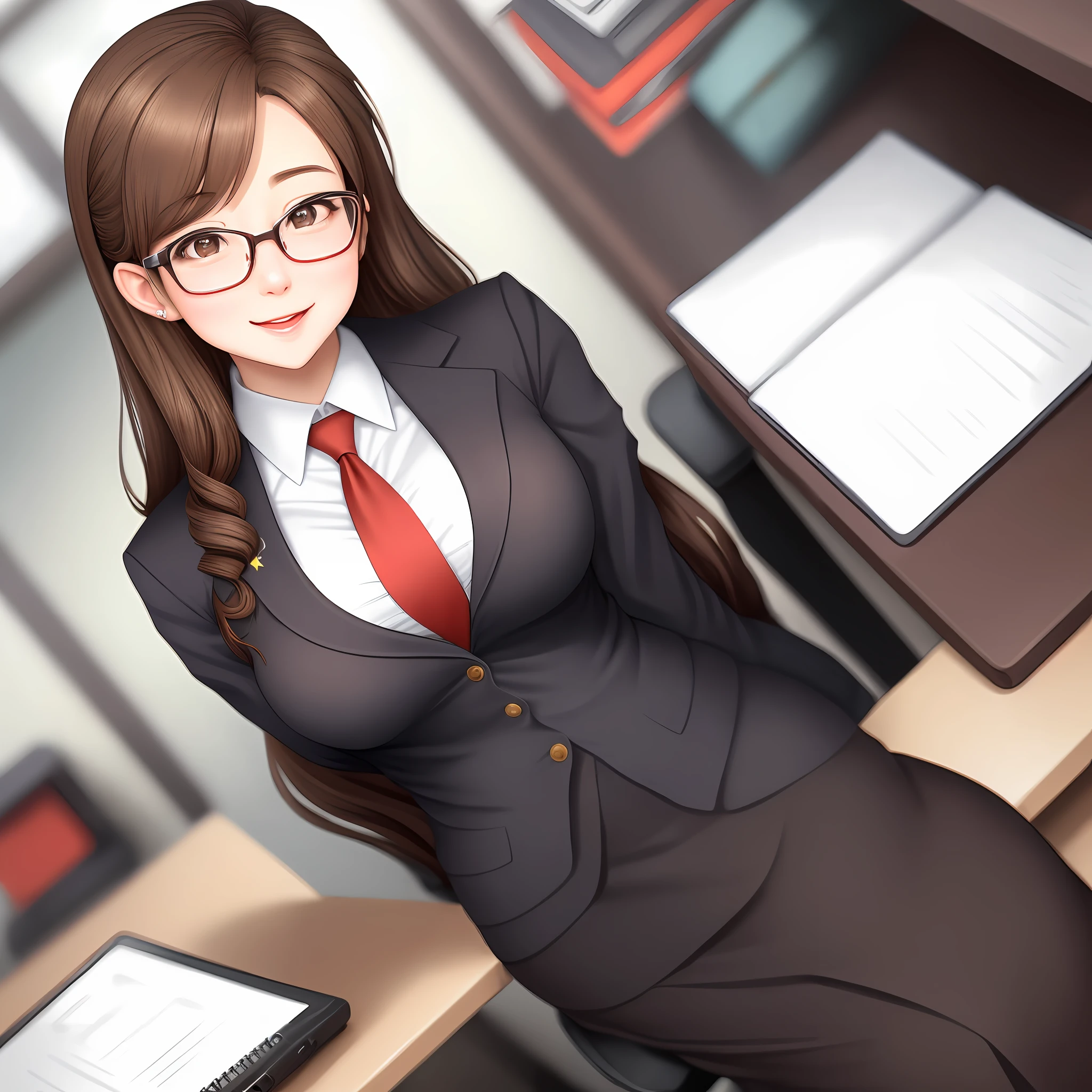 A cute secretary