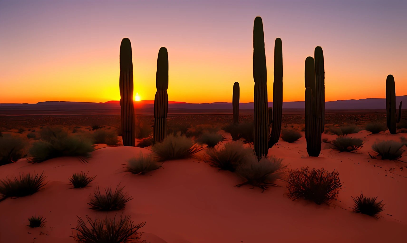 sunset desert, mesa, anthill