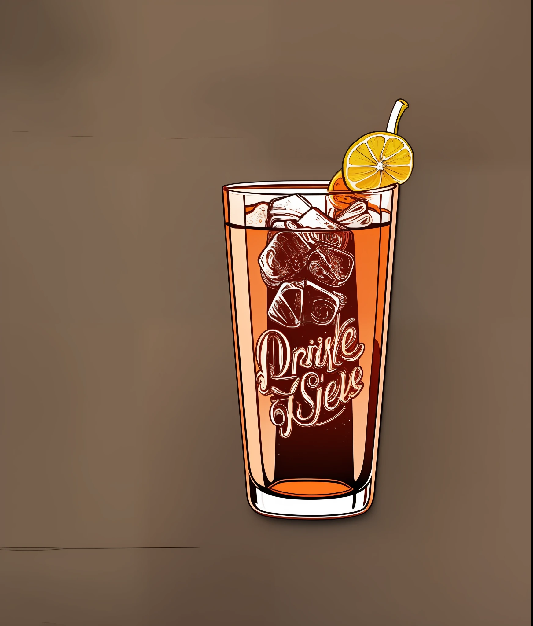 drink in the glass, vintage style, (t-shirt design), realistic volumetric light of masterpiece