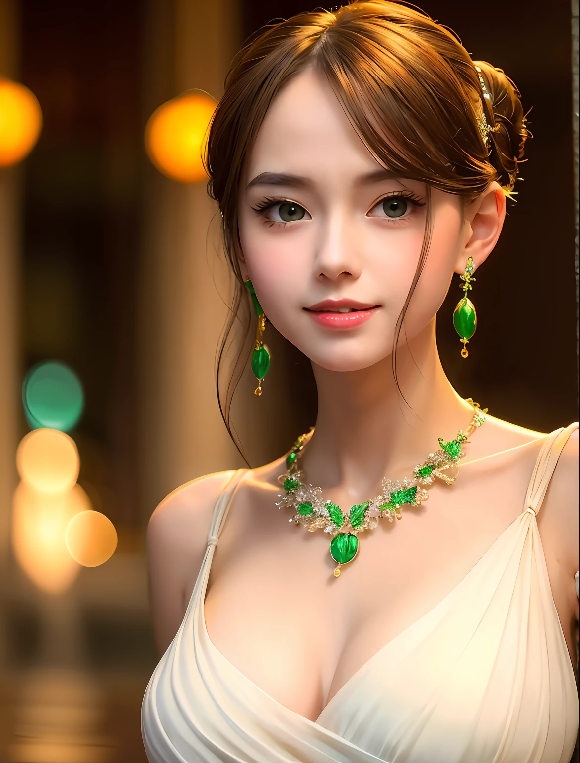 Best Quality, Masterpiece, High Resolution, 1Girl, Hair Accessories, Necklace, Jewelry, Beautiful Face, On the Body, Tyndall Effect, Realistic Photos, Dark Studio, Edge Lighting, Two-tone Lighting, (High Detail Skin: 1.2), 8K UHD, DSLR, Soft Light, High Quality, Volumetric Light, Sneak Peek, Photo, High Resolution, 4K, 8K, Background Blur, Medium Breasts, Open Fingers, Antique