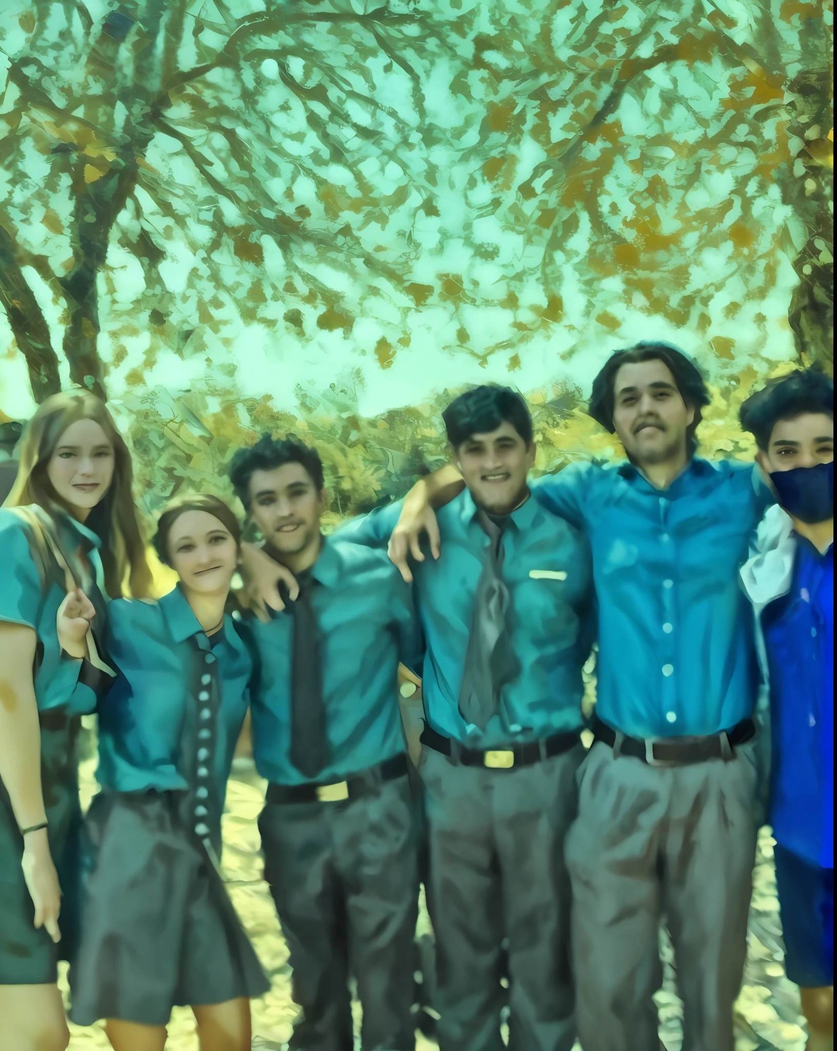 make this picture into a van gogh style painting