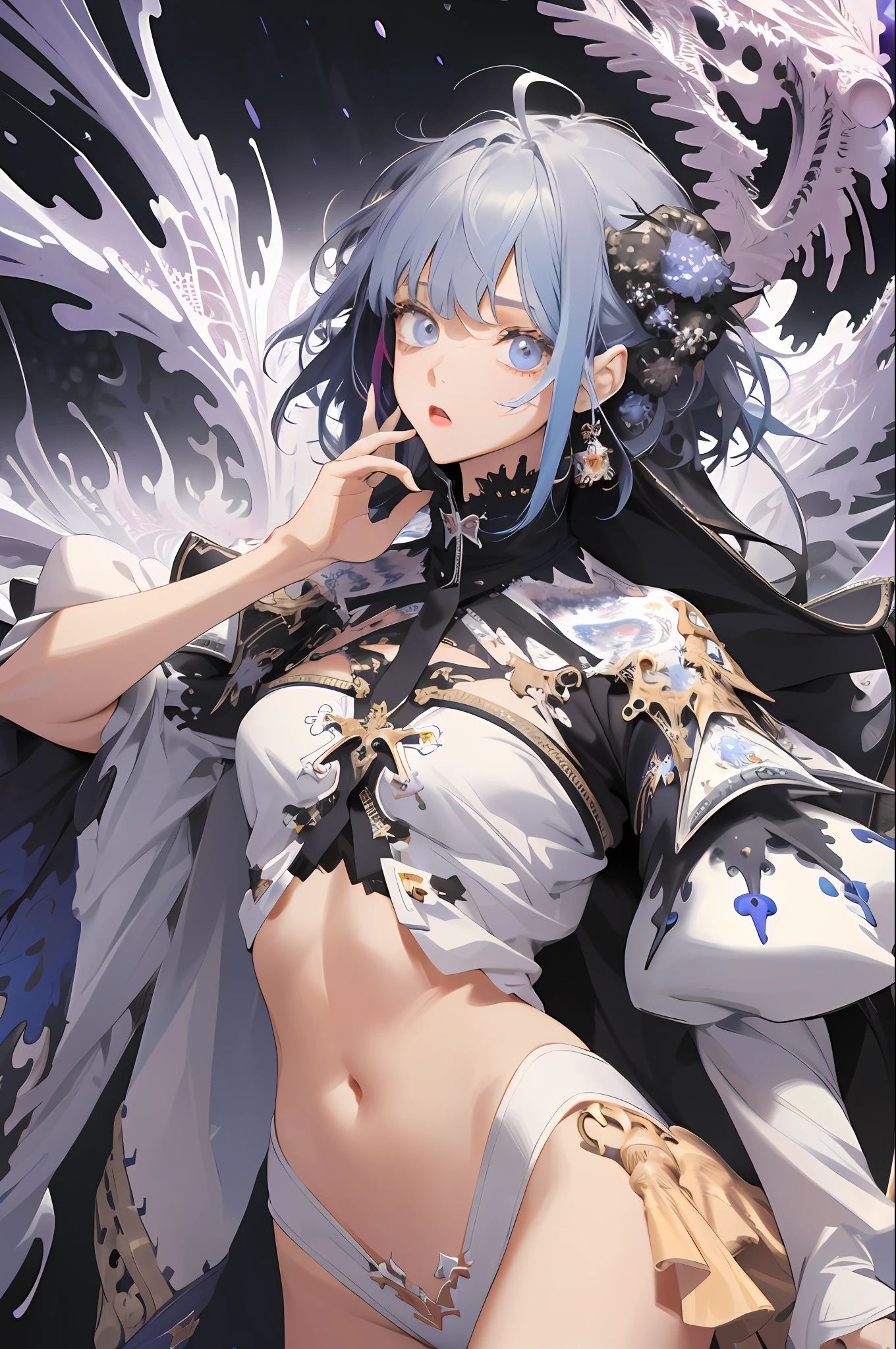 (absurdres, highres, ultra detailed), 1girl, solo, extremely detailed eyes, (official art, beautiful and aesthetic:1.2), (fractal art:1.3), colorful, highest detailed