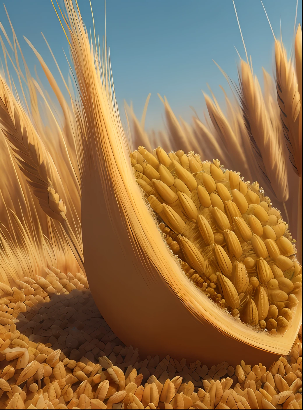 anthill wheat barley peas