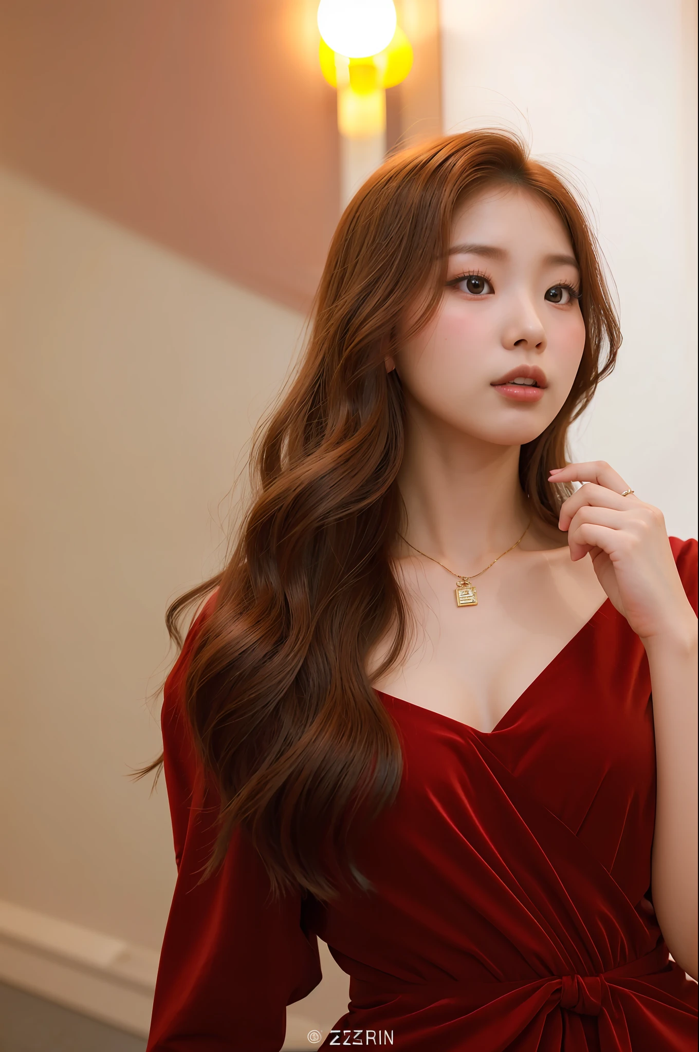 a close up of a woman in a red dress posing for a picture, beautiful south korean woman, gorgeous young korean woman, beautiful young korean woman, korean girl, asian girl with long hair, lovely woman, bae suzy, ulzzang, korean woman, beautiful asian girl, sakimichan, cute beautiful, korean women's fashion model, gorgeous chinese model