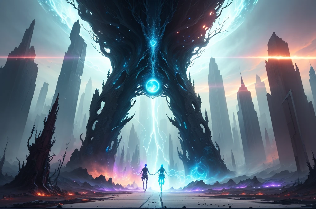 unobstructed road, in city street, view from the streets,
charging through city, busy street,
interesting composition,
(masterpiece, best quality:1.2), illustration, 8k wallpaper, colorful,
(portal:1.1), (otherworldly creature:1.2),
(magical energy:1.1), (floating debris:1.05),
(dark and mysterious environment:1.05), (multiple arms:1.05),
(glowing third eye:1.1), (bright light:1.05), (illumination:1.05),
(fantasy:1.15), (surreal:1.1), (enigmatic:1.05), (intriguing:1.05),
(ethereal:1.08), (mystical:1.1), (cosmic:1.05), (interdimensional:1.1),
(unearthly:1.05), (spellbinding:1.1), (unforgettable:1.05),
(fantasy art:1.1), (digital art:1.05), (magical realism:1.08), (epic:1.1),
(concept art:1.05), (highly detailed:1.1), (cinematic:1.05), (surrealism:1.05),
(mystery:1.05), (astonishing:1.1), (by Andrey Surnov:1.05), (mind-bending:1.1),
(fascinating:1.05), (unbelievable:1.05), (otherworldly landscapes:1.1), (breathtaking:1.05),
(incredible:1.05), (portal opening:1.05)
