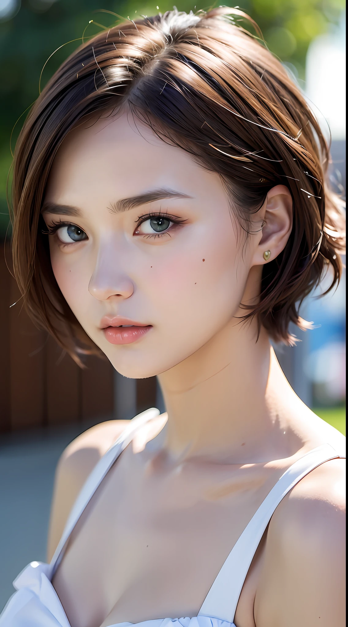 (Sillamäe:1.5), close up, masterpiece, best quality, raw photo, photorealistic, face, incredibly absurdres, beautiful girl, cute, short hair, depth of field, highres, ultra-detailed, finely detail, extremely detailed, extremely detailed eyes and face, sharp pupils, realistic pupils, sharp focus, ccinematic lighting