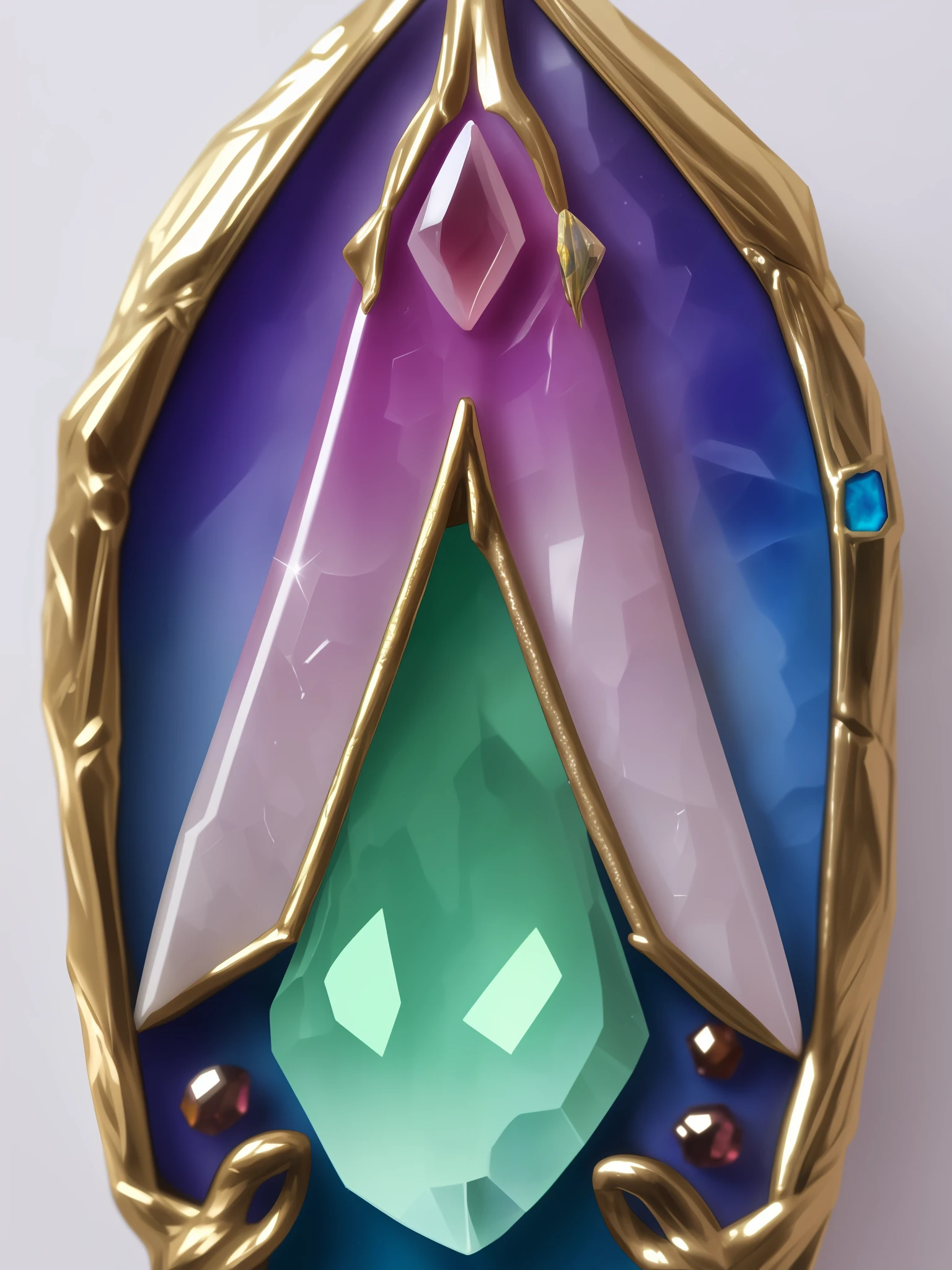 ombre jewel gemstone portal fantasy moth close up semirealistic