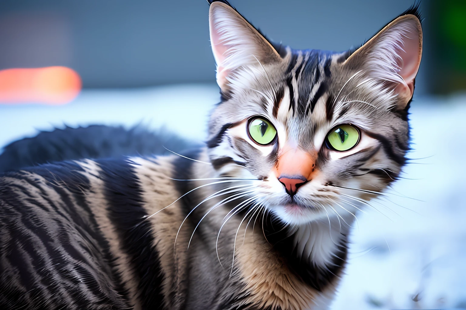 realistic photo, a realistic photo of (stray cat) (extremely detailed 8k CG wallpaper), World's most attractive cat photo, majestic, professional (photo by Steve McCurry), 8k uhd, DSLR, soft lighting, high quality, film grain, sharp focus Fujifilm XT3, f 5.6, high detail, sharp focus, incarnate beauty, seductive dramatic, (looking at the viewer: 1.2), (detailed pupils: 1.3), (natural light),
