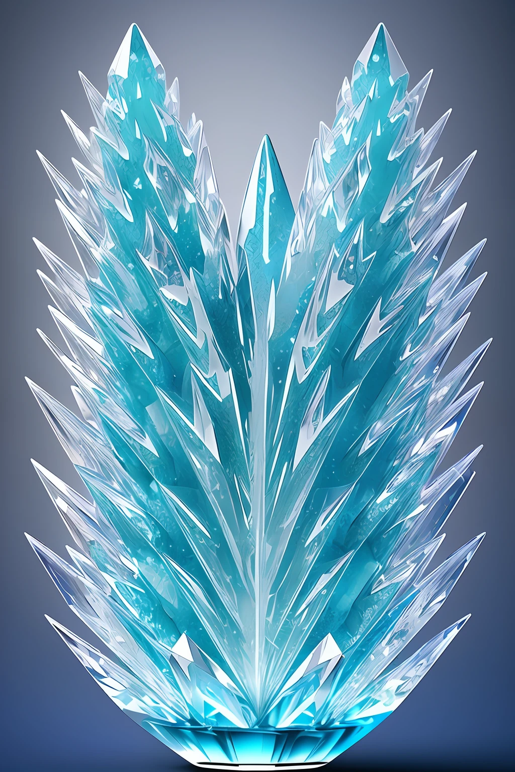 crystalized water droplet jewel dragon anthill fantasy semirealistic