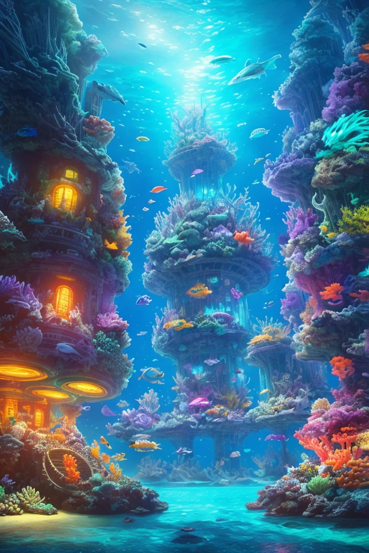 Made from oceans, shipwrecks, seaweed, shells, corals, pearls, made into anthills