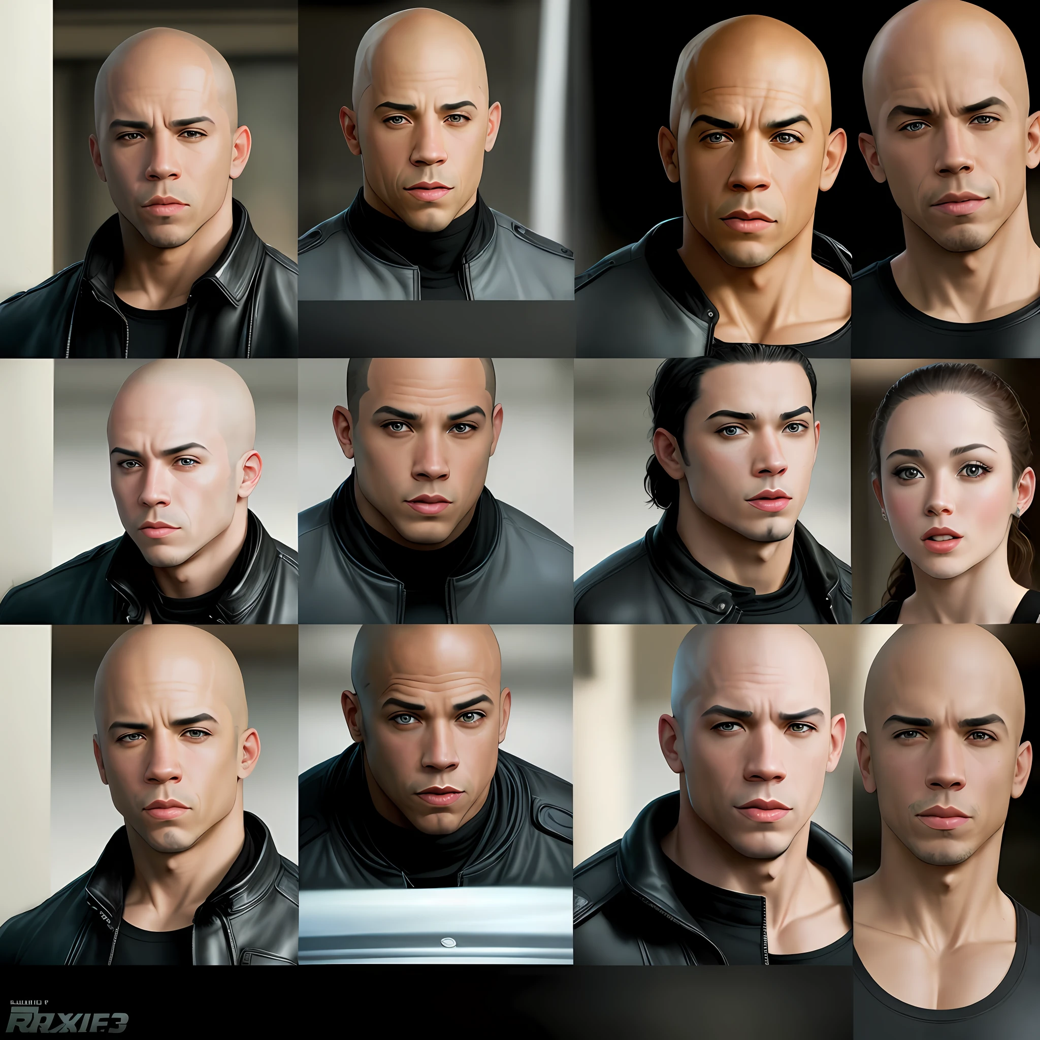 Characters of the fast and furious vin diesel 3x4 images