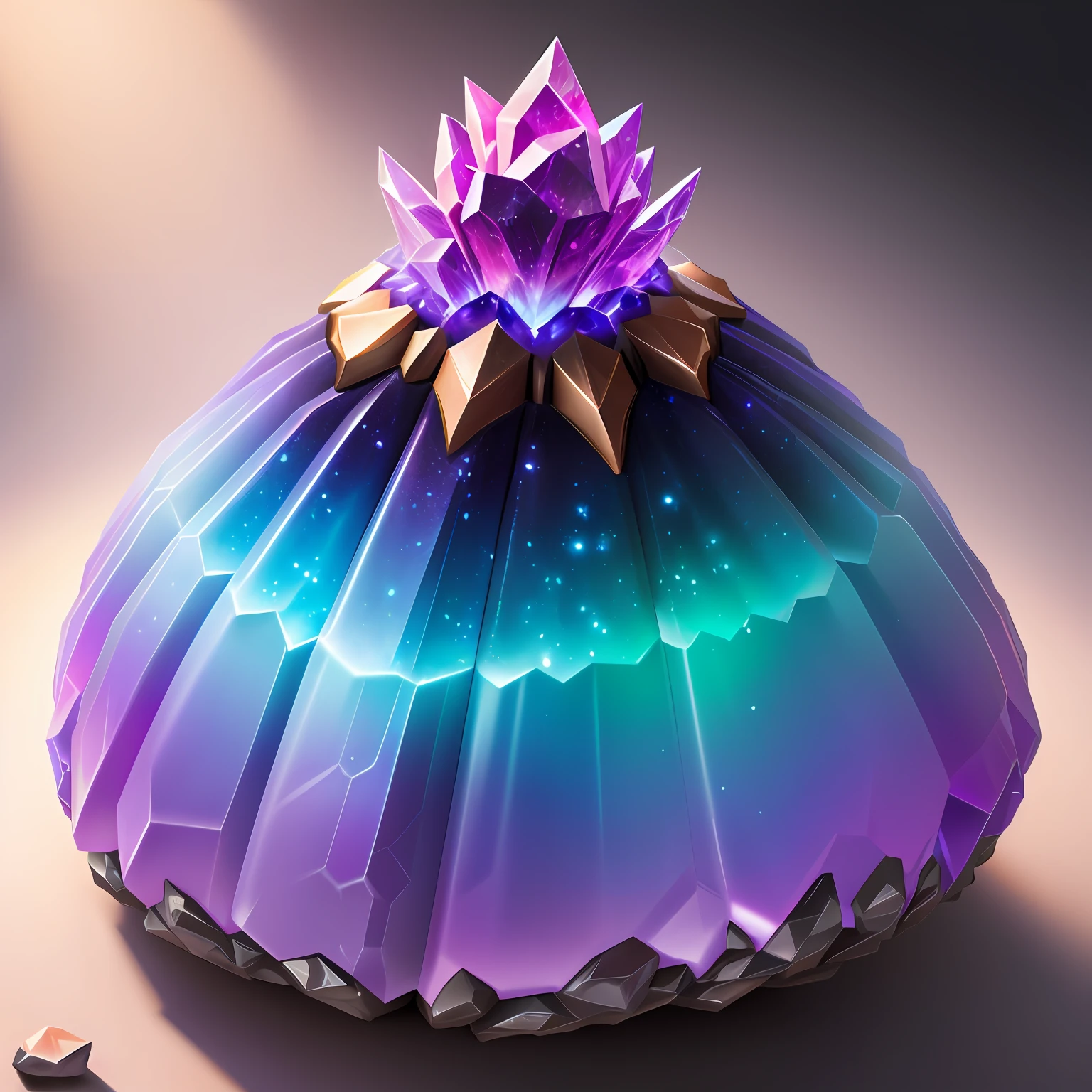 full ombre crystalized dragon anthill fantasy semirealistic