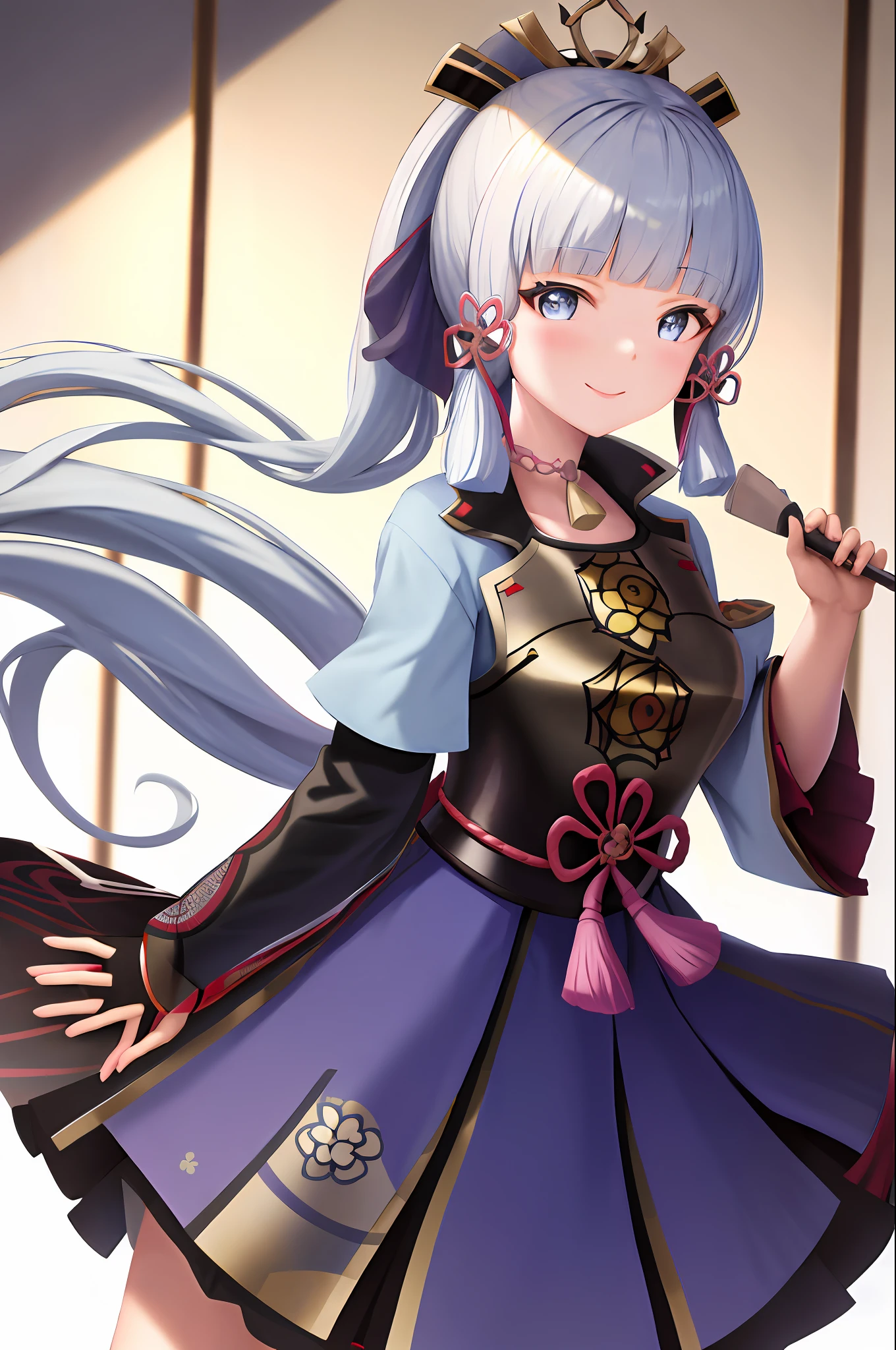 Genshin Character Ayaka Kamisato masterpiece, high resolution, best quality, 1girl solo, kamisato_ayaka, smile, kimono