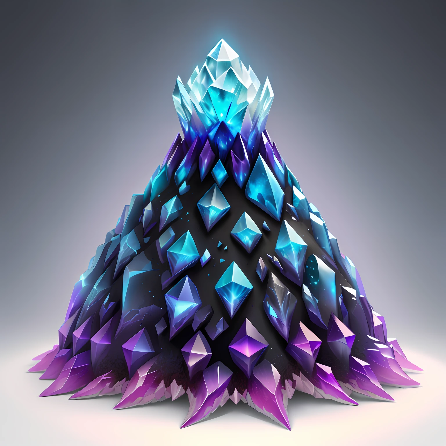 full ombre crystalized dragon anthill fantasy semirealistic