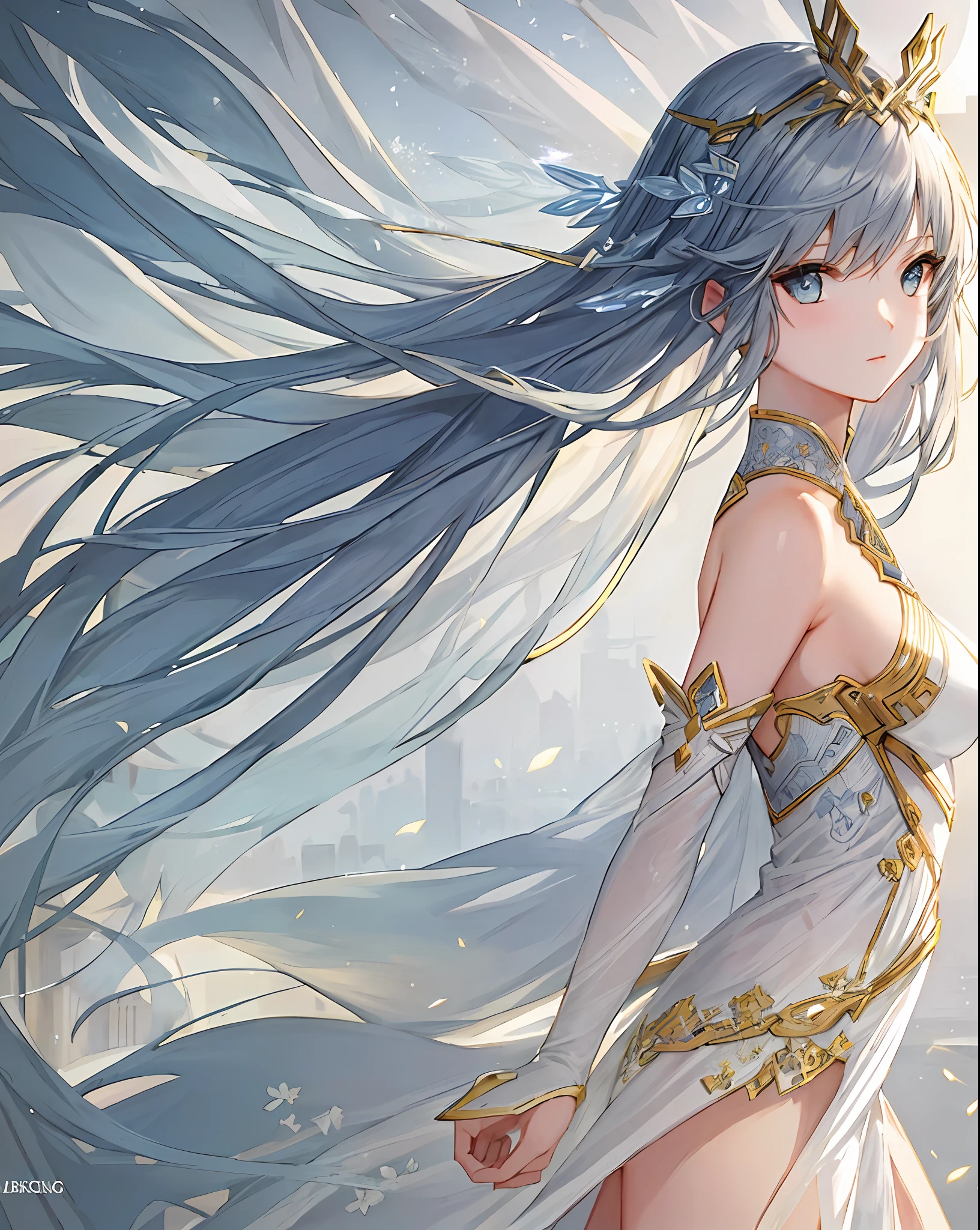 High quality illustrations, pretty, (fantasy, mechanic, futuristic city), elegant, delicate faces, delicate bodies, delicate illustrated illustrations,