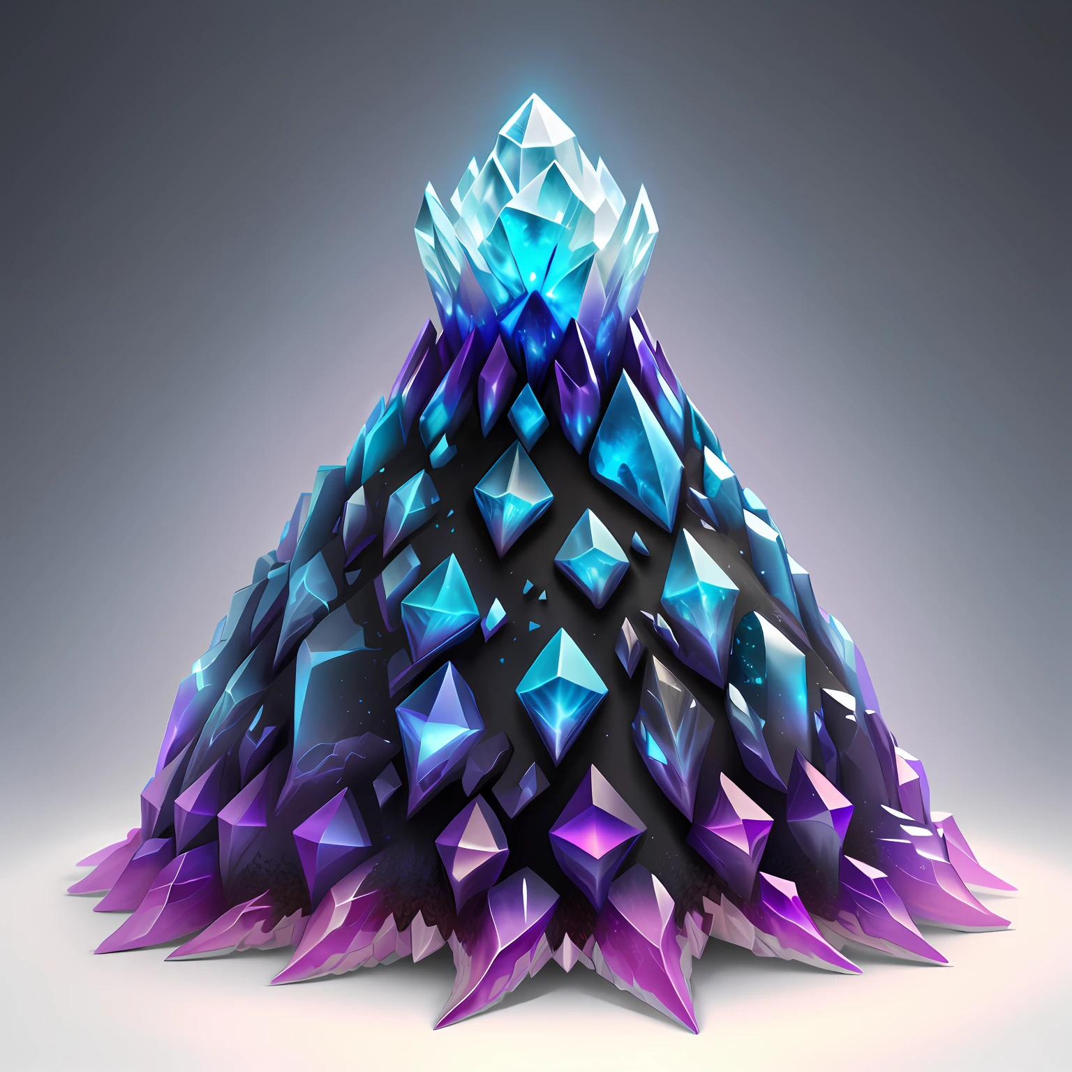 full ombre crystalized dragon anthill fantasy semirealistic