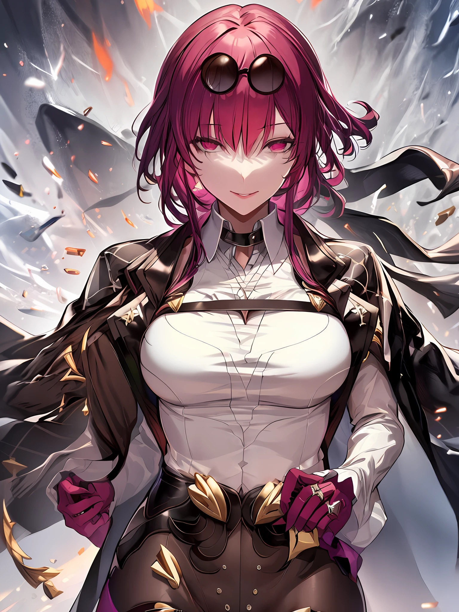 1girl, mmasterpiece, high quality, crazy detail, cinematic, 8K, outrageous, awards, wallpapers, game art, power scenes,fascinating,