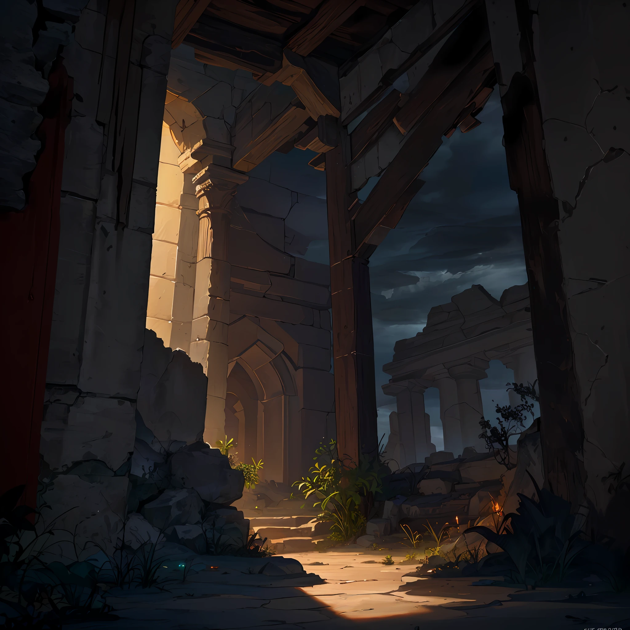 abandon temple in the desert, raining desert, sand, epic reality, (hdr: 1.4), cool colors, ancient ruins, full of design sense, (cloudy, dark clouds:1.3), water particles, liquid splash, photorealistic black background, beautiful 4k uhd art, realistic water splash fantastic and incredible, epic composition, (Complicated Detail, Ultra Detail: 1.2), Art Station, (Masterpiece, Best Quality)