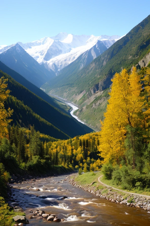 Mountains, rivers