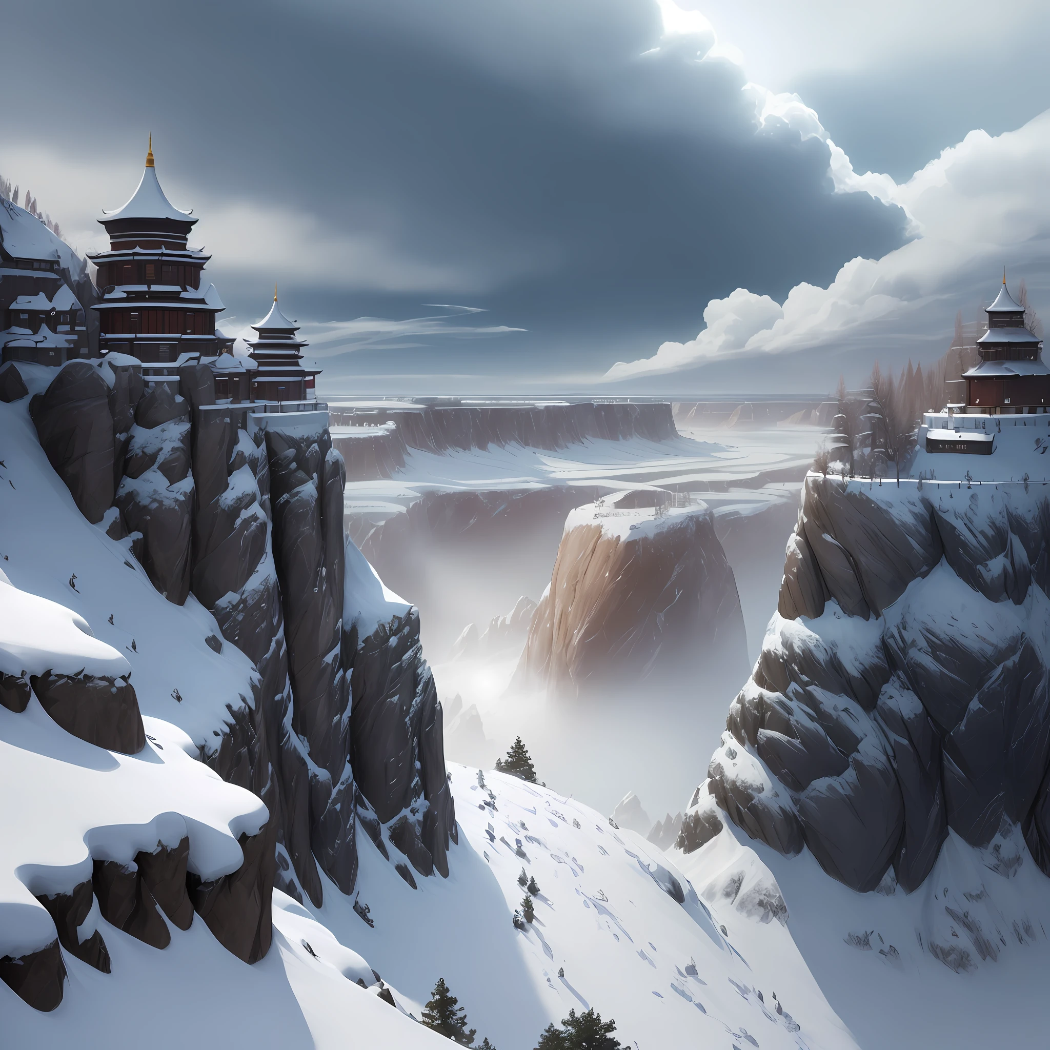 Use the Element Syntax Adjustment:
Style filter→ (theme and style of poetry and rhyme), →scenery and location→ (characters: Zhou Lang + Chibi), → shots and lighting effects, (rocks through the sky + rolling up a thousand piles of snow: 1.2 + west of the fortress + east of the river: 1.15) → {historical situation + sadness + romance + heroism}