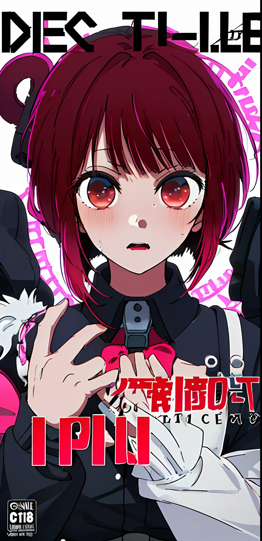 (((dramatic))), (((gritty))), (((intense)))) The movie poster features as the central character. She is shy in the center of the poster, wearing idol outfit, and a determined expression on her face. The background is dark and gritty, with a feeling of drunkenness. The text is bold and eye-catching, with catchy slogans that add to the overall drama and excitement. The color palette is dominated by dark colors, dotted with bright colors, giving the poster a dynamic and visual impact, tachi-e (magazine:1.3), (cover-style:1.3), fashionable, vibrant, outfit, posing, front, colorful, dynamic, background, element, confident, expressive, holding, statement, attachment, majestic, coiled, around, touch, scene, text, cover, bold, eye-catching, title, fashion, font, catchy, title, bigger, eye-catching, modern, trendy, focused, stylish, 1 girl