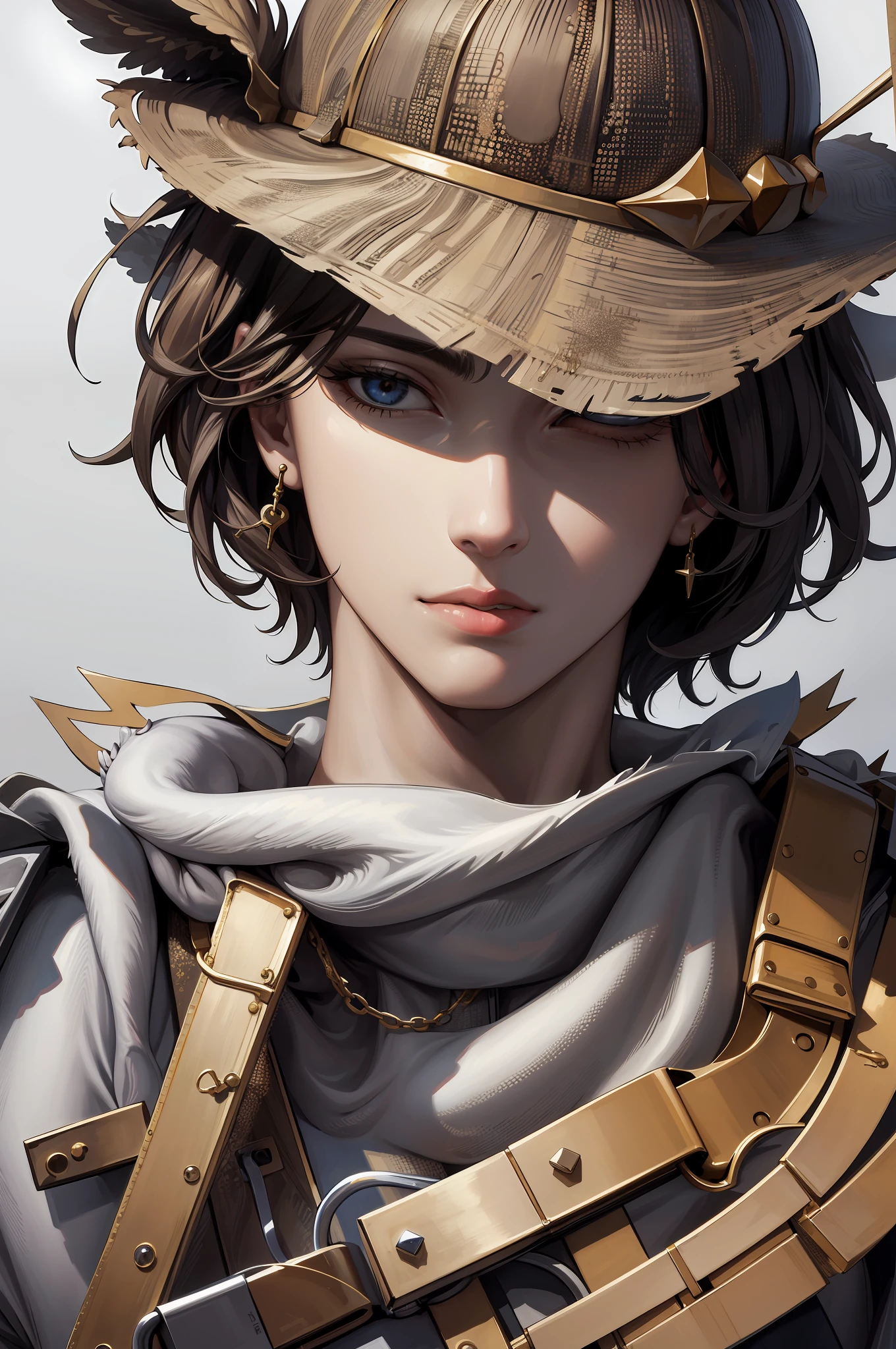 (masterpiece, best quality, high resolution: 1.4), well-pinched art, gold colors, majestic