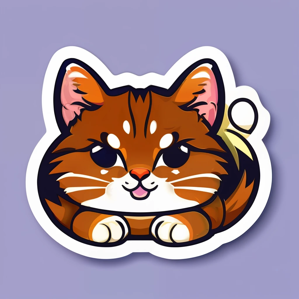 STICKER, A detailed illustration a print of vivid cute kitten head, fantasy flowers splash, vintage t-shirt design, in the style of Studio Ghibli, white and orange flora pastel tetradic colors, 3D vector art, cute and quirky, fantasy art, watercolor effect, bokeh, Adobe Illustrator, hand-drawn, digital painting, low-poly, soft lighting, bird's-eye view, isometric style, retro aesthetic, focused on the character, 4K resolution, photorealistic rendering, using Cinema 4D, different poses