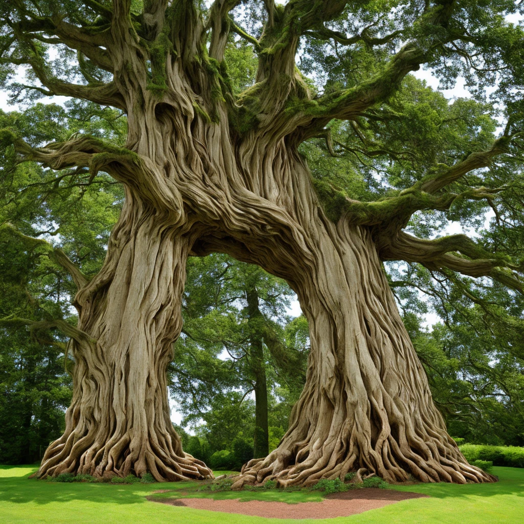 Large wooden ent sleeps
