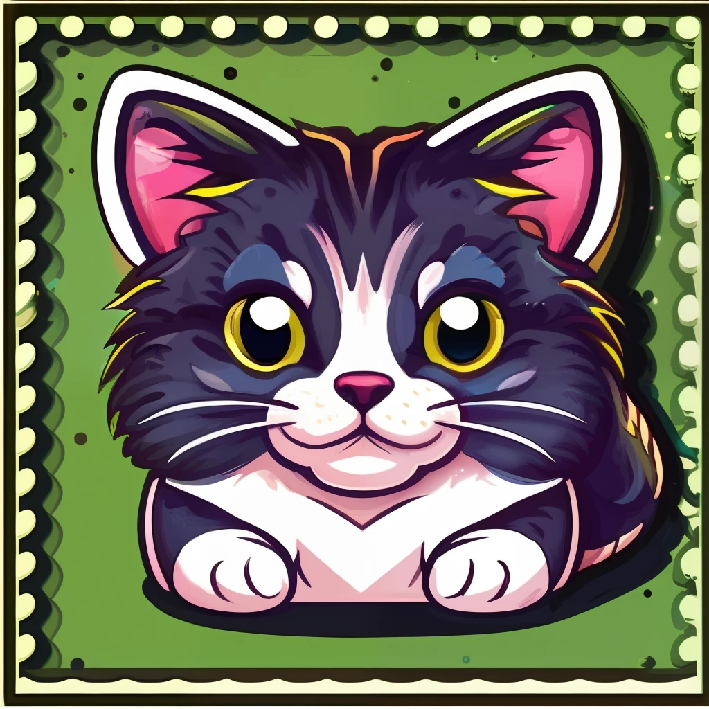 STICKER, A detailed illustration a print of vivid cute kitten head, fantasy flowers splash, vintage t-shirt design, in the style of Studio Ghibli, dynamic flora pastel tetradic colors, 3D vector art, cute and quirky, fantasy art, watercolor effect, bokeh, Adobe Illustrator, hand-drawn, digital painting, low-poly, soft lighting, bird's-eye view, isometric style, retro aesthetic, focused on the character, 4K resolution, photorealistic rendering, using Cinema 4D, different pose