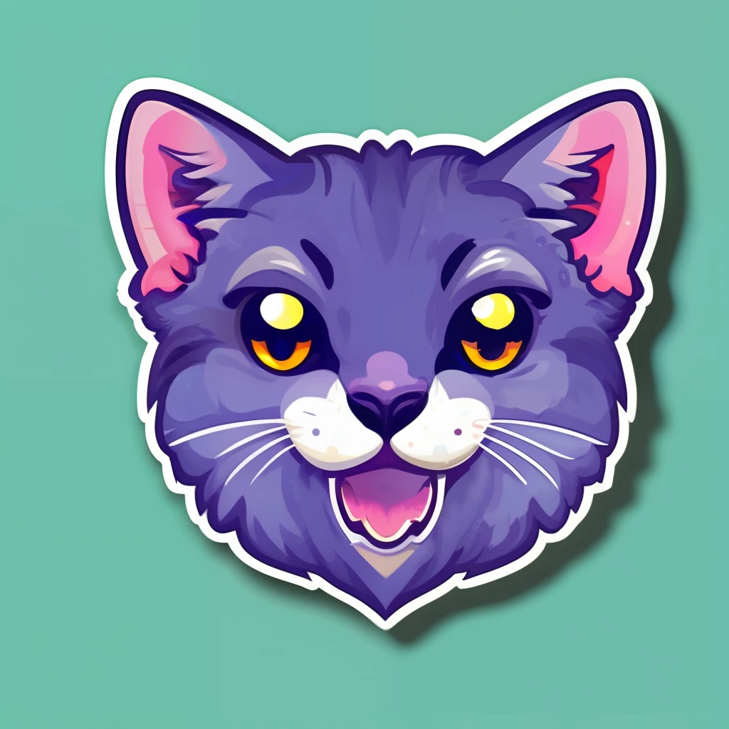 STICKER, A detailed illustration a print of vivid cute kitten head, fantasy flowers splash, vintage t-shirt design, in the style of Studio Ghibli, dynamic flora pastel tetradic colors, 3D vector art, cute and quirky, fantasy art, watercolor effect, bokeh, Adobe Illustrator, hand-drawn, digital painting, low-poly, soft lighting, bird's-eye view, isometric style, retro aesthetic, focused on the character, 4K resolution, photorealistic rendering, using Cinema 4D,
