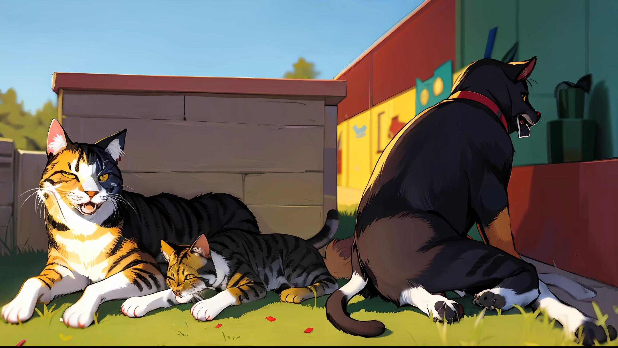Cat and dog