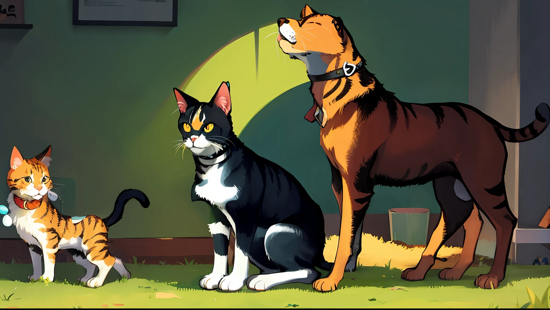 Cat and dog