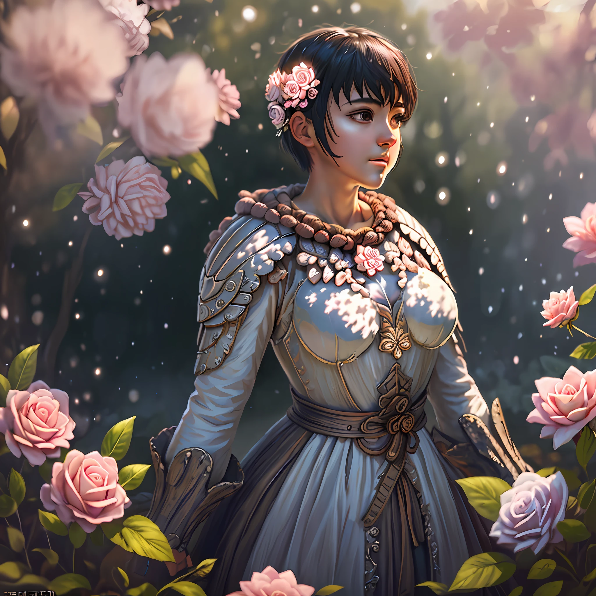 masterpiece, best quality, high quality, extremely detailed 8k unit wallpaper CG, art station, digital illustration, intricate, trend, pastel colors, oil painting, award-winning photography, Bokeh, depth of field, HDR, flower, chromatic aberration, photorealistic, extremely detailed, trend in artstation, trend in CGsociety, intricate, high detail, bark, berserk