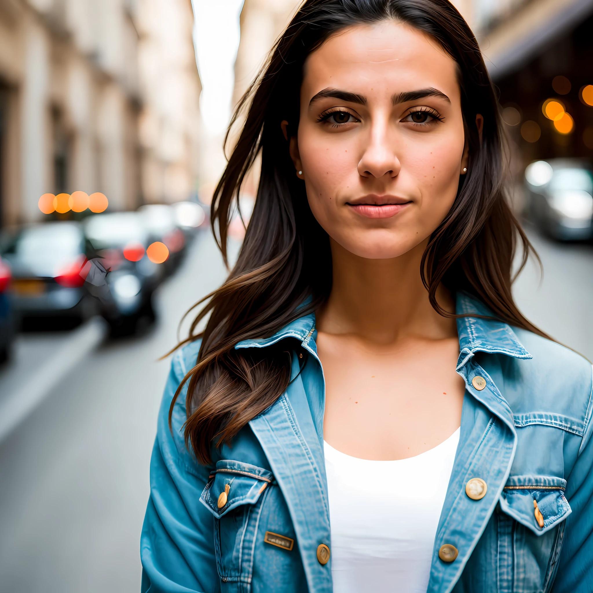 RAW photo, a portrait photo of a italian couplein casual clothes, daylight, city street, (high detailed skin:1.2), 8k uhd, dslr, soft lighting, high quality, film grain, Fujifilm XT3