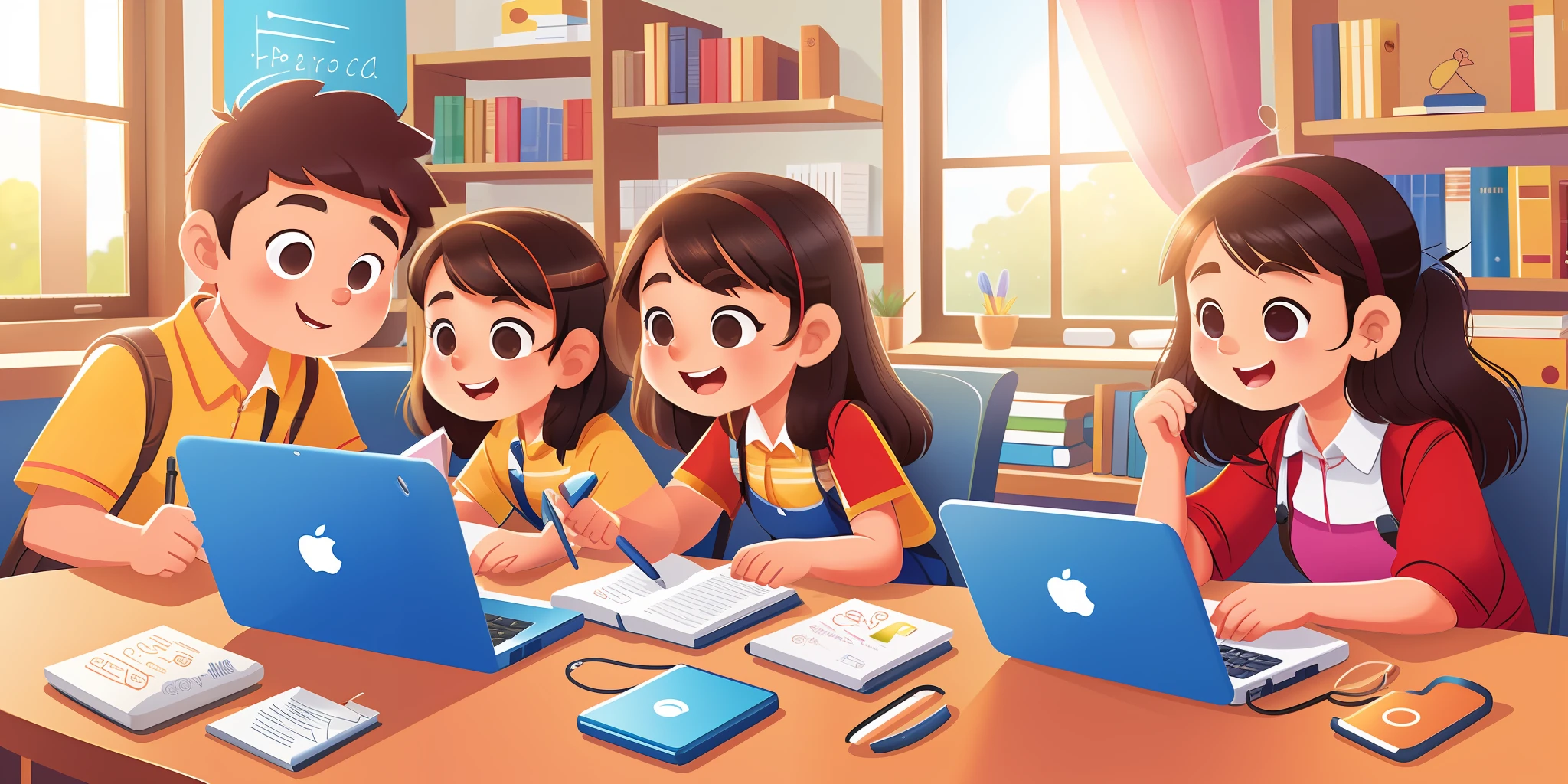 Students, campus, Wi-Fi