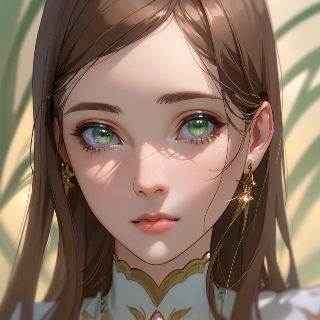 woman, solo, eizag_t_v1-600:1, long loose hair, dark hair green eyes, lighter irises, realistic irises, detailed irises, detailed face, detailed eyes, detailed lips), closeup, portrait, upperbody, sharp focus, rim lightning, dark studio:1.2, realistic and hyper detailed jewelry (shiny skin:0.9), standing, (masterpiece:1.5, high quality:1.5, beautiful and delicate, hyper realistic photography, amazing, photoshoot, 8k, realistic, detailed background,