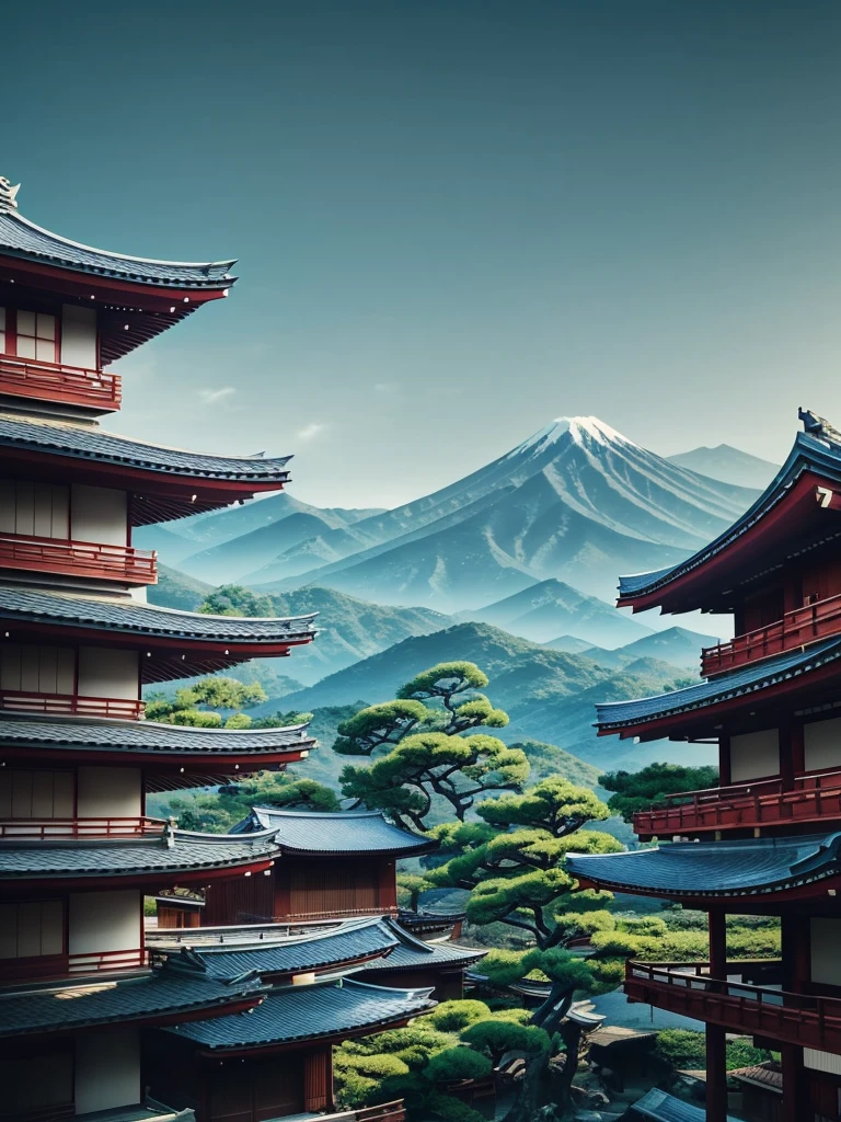 Japanese loft landscape, ink painting, color dull, cool tone, martial arts movie story style, highly detailed, dynamic, epic, realistic lighting and shadows, vibrant, 8k, Octane rendering, Unreal Engine, very detailed , Concept Art, Realistic, Cry Engine, Masterpiece, Recent Quality --v 6