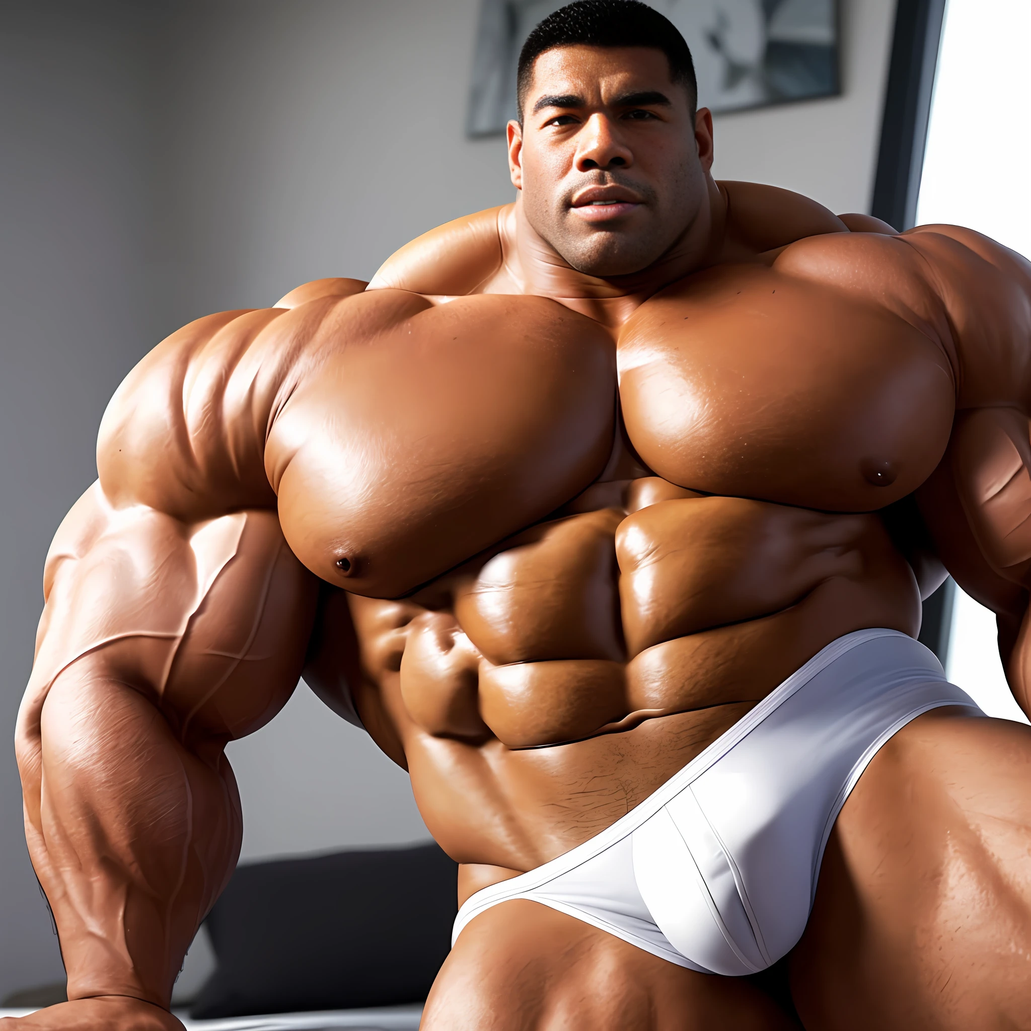 Solo, a close up of 1 man in a white ????????? posing for a picture, a screenshot by Tadashi Nakayama, tumblr, massurrealism, absurdly massive physique, massive muscles, big muscle, exaggeratedly large physique, very beautiful. big muscles, huge muscles, big muscles, large muscles, extreme muscles, powerful and huge, bulging muscles, extremely muscular