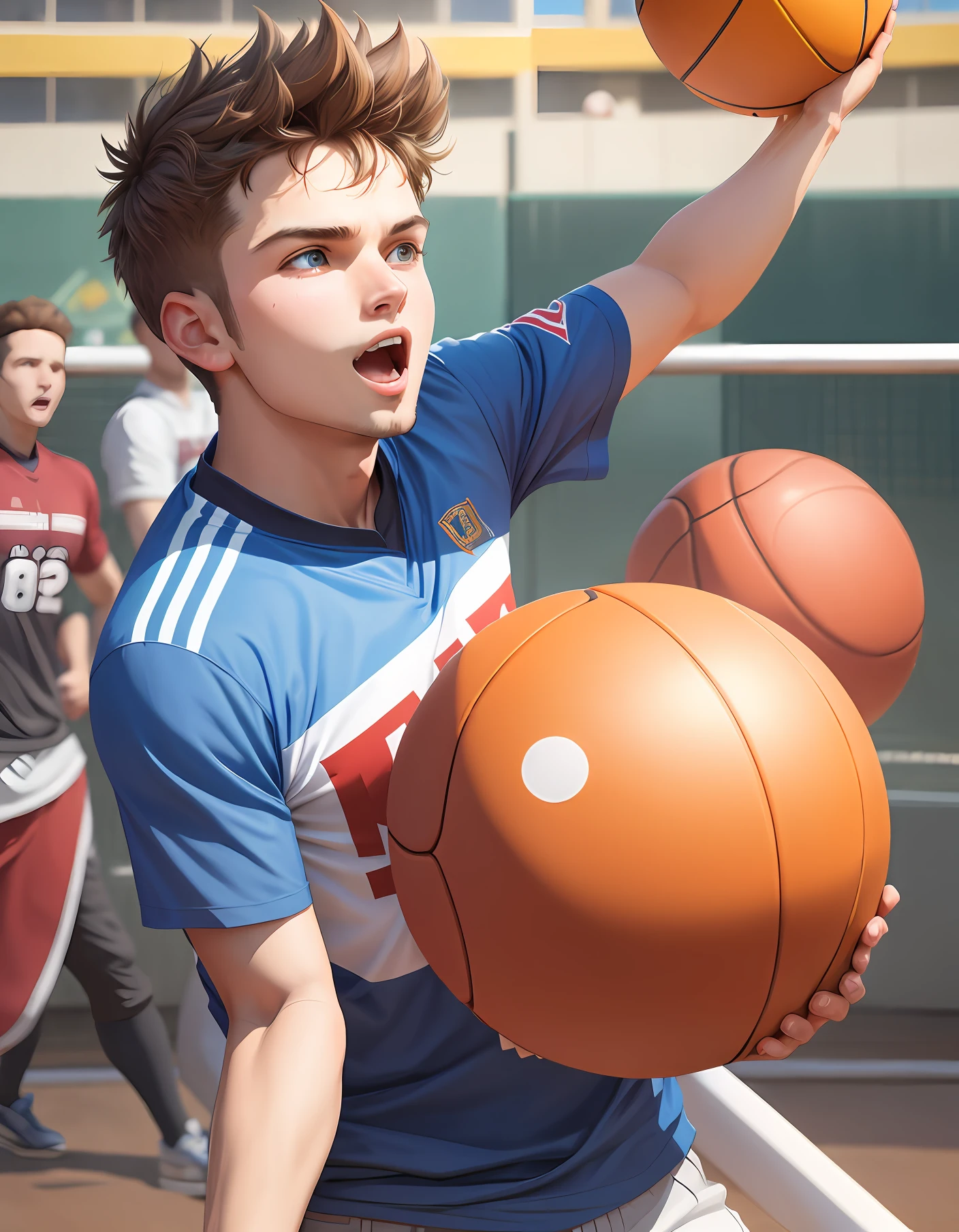 Monark playing ball
