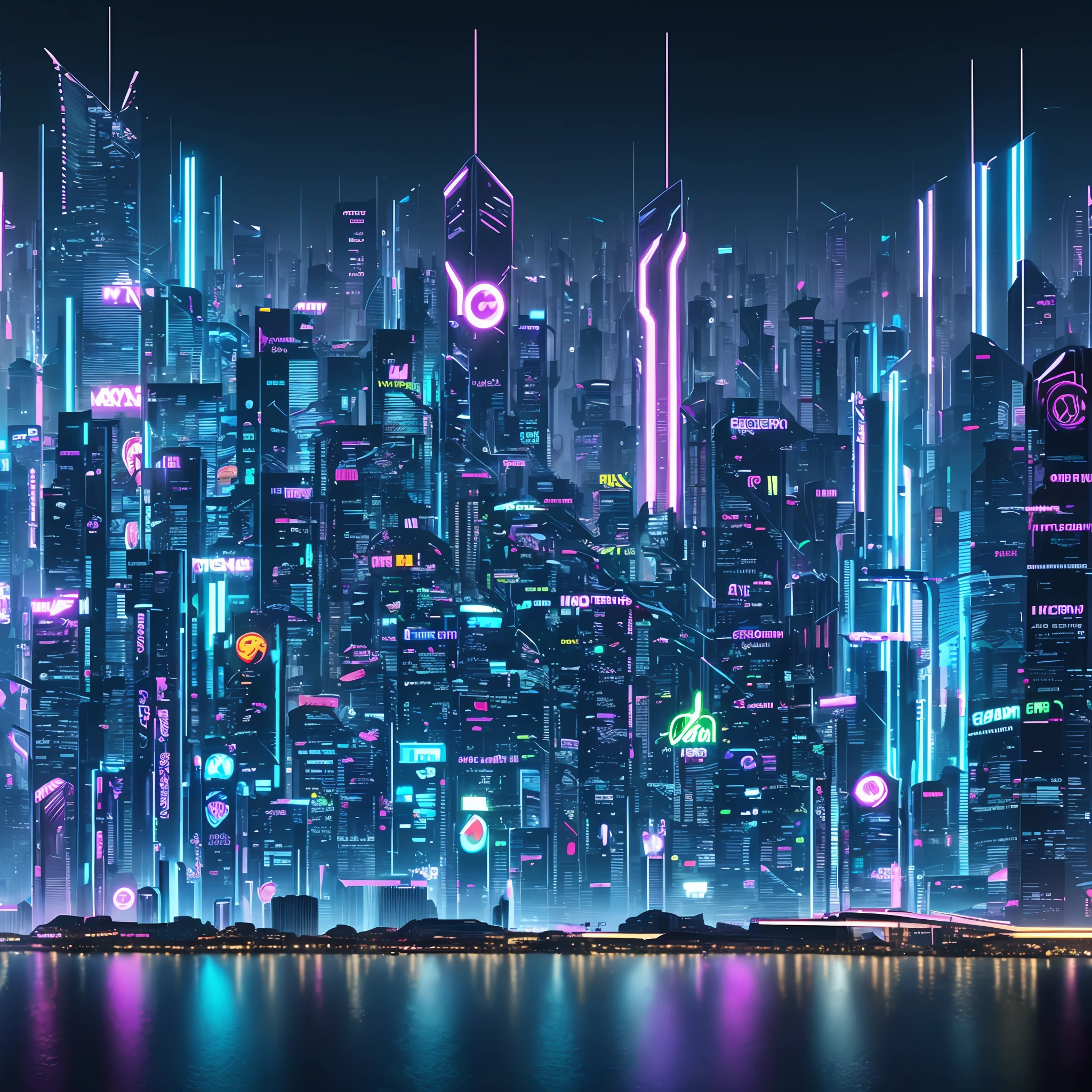 cyberpunk, city, ultra-relist with the best quality