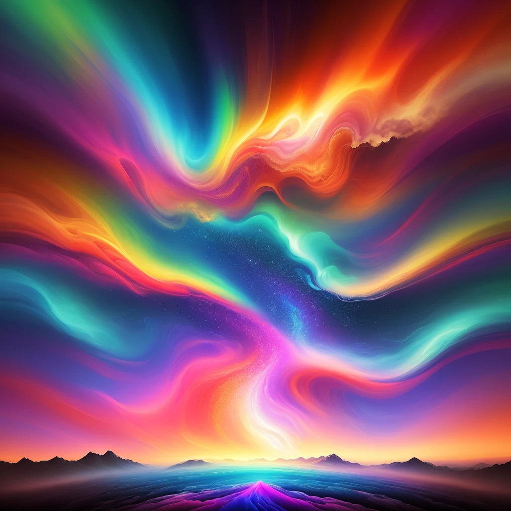 High quality, 8k, colorful, abstract psychedelic clouds, artistic, midjourney art, masterpiece