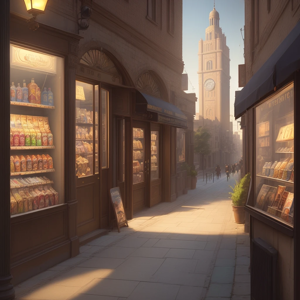 (Masterpiece, best quality: HD) Fantasy of time, 1930 Cairo, super detail, cinematic lighting, HDR, illustration, focus on a cinema and stage facade, lit sign, no human, scene, vending machine, convenience store, newspapers, , square, outdoor , window, building, storefront, night, road, street, door alley, mark, can, side clips, executive tags, originality, repair, advertisement, cinematic scenes, HDR, illustration of the results, cinema scope animation