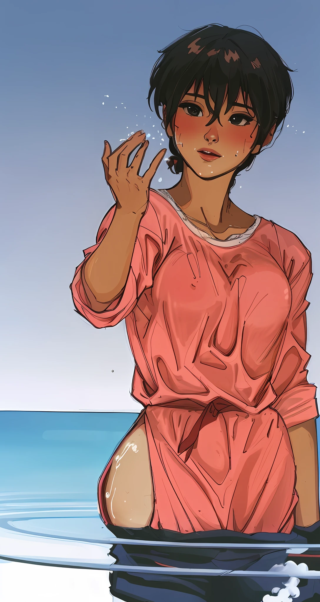 ?????? beak, ??????? showing behind clothing