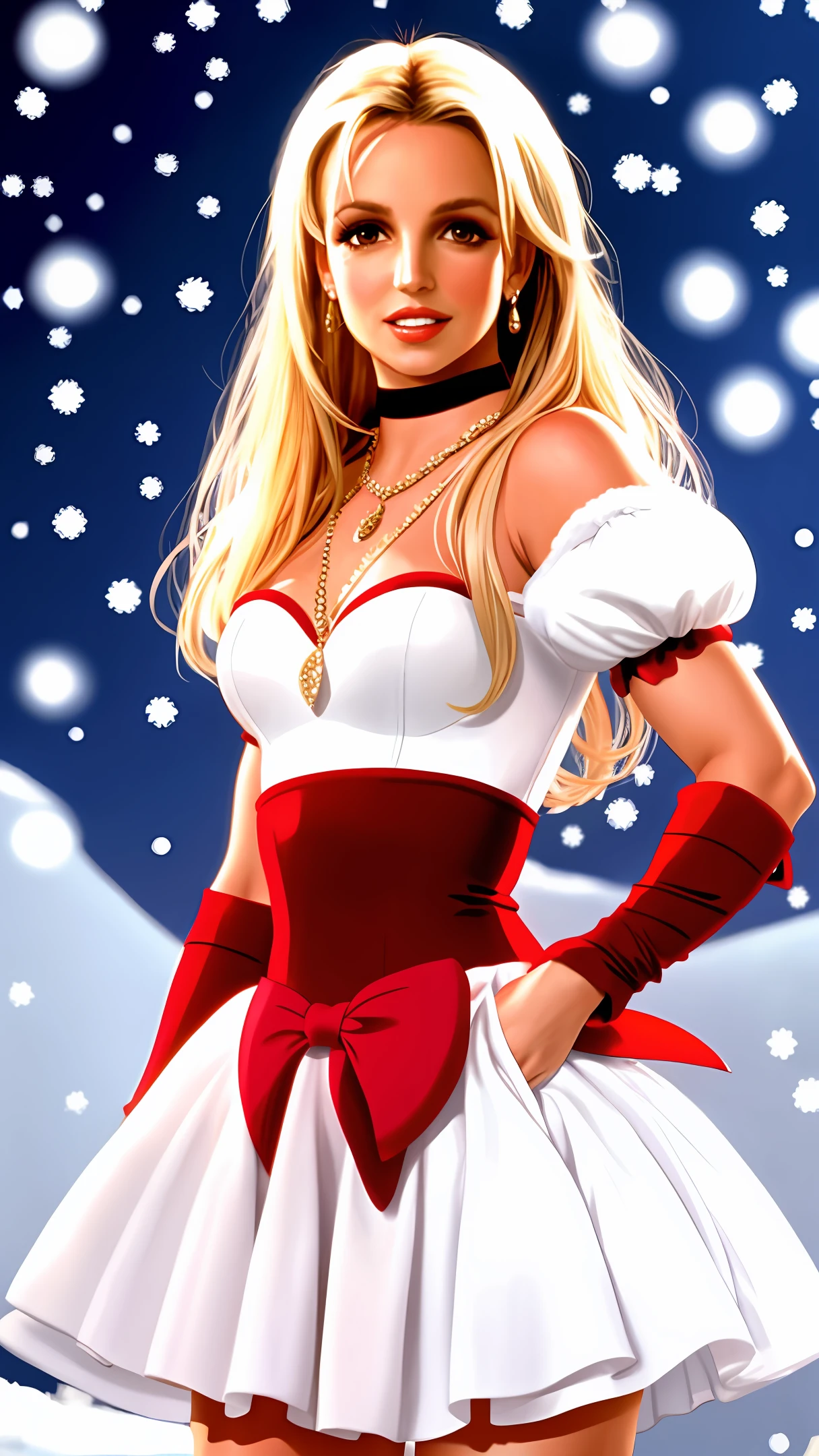 Britney Spears dressed in Disney Snow White