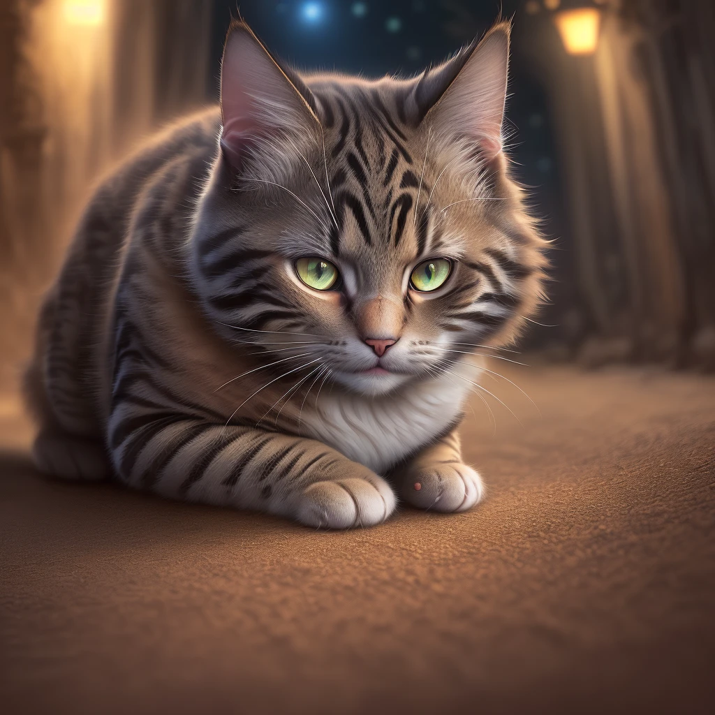 (cat,),(16k ultra-detadada resolution, master quality, high quality scenery), (textured skin, realistic hair), (vibrant lighting:0.9, night vision, magic background),(hdr_generation:1.2,photoreal
