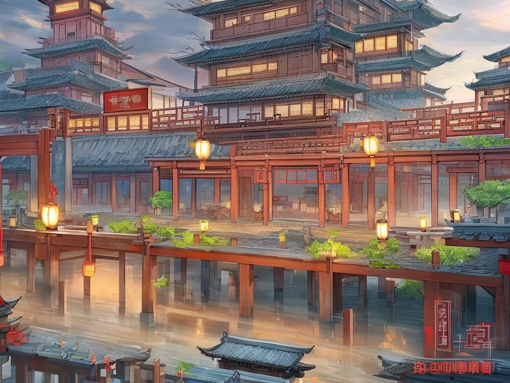Ink painting, Jiangnan Republic elements, high quality, 8k, masterpiece